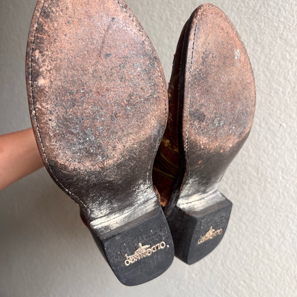 Old Gringo Embroidered Brown Leather Boots - Picture 5 of 6